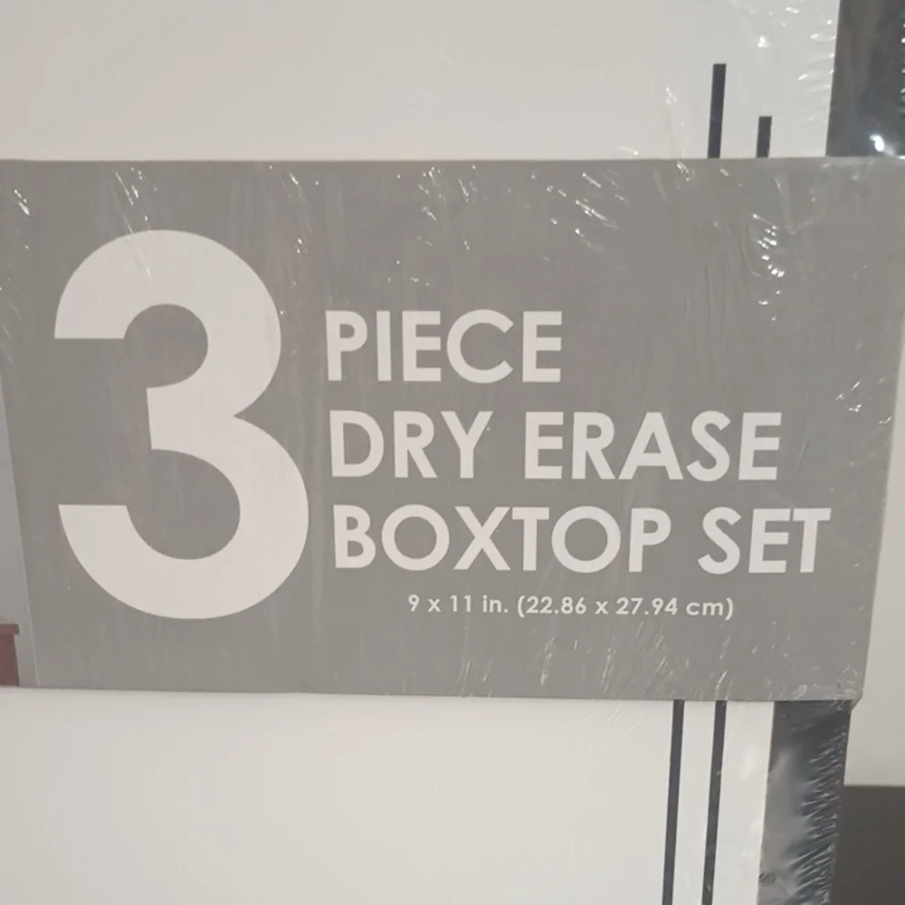 3 Piece Dry Erase Boxtop Set